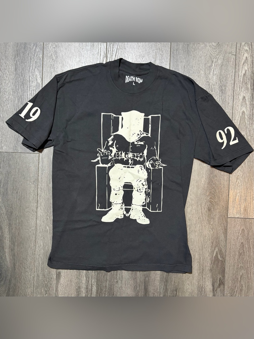 Death Row Records Black Logo Premium T-Shirt Men’s Size Large
